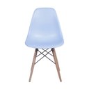 Ver imagem 2 de Cadeira Charles Eames Eiffel Dkr Base Madeira:azul Claro