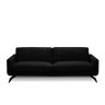 Sofá Decorativo Thalia 4 Lugares Sala de Estar 270cm Pés em Aço Couro Preto G88 - Gran Belo - 6