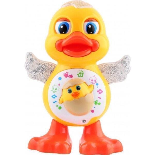 Brinquedo Infantil Pato Dançarino Patinho Musical Com Luz - 3