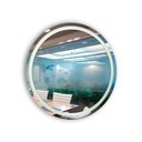Ver imagem 1 de Espelho Brillare Redondo Jateado com 3 Tons de Led e Botão Touch Screen Fonte Slim 80x80