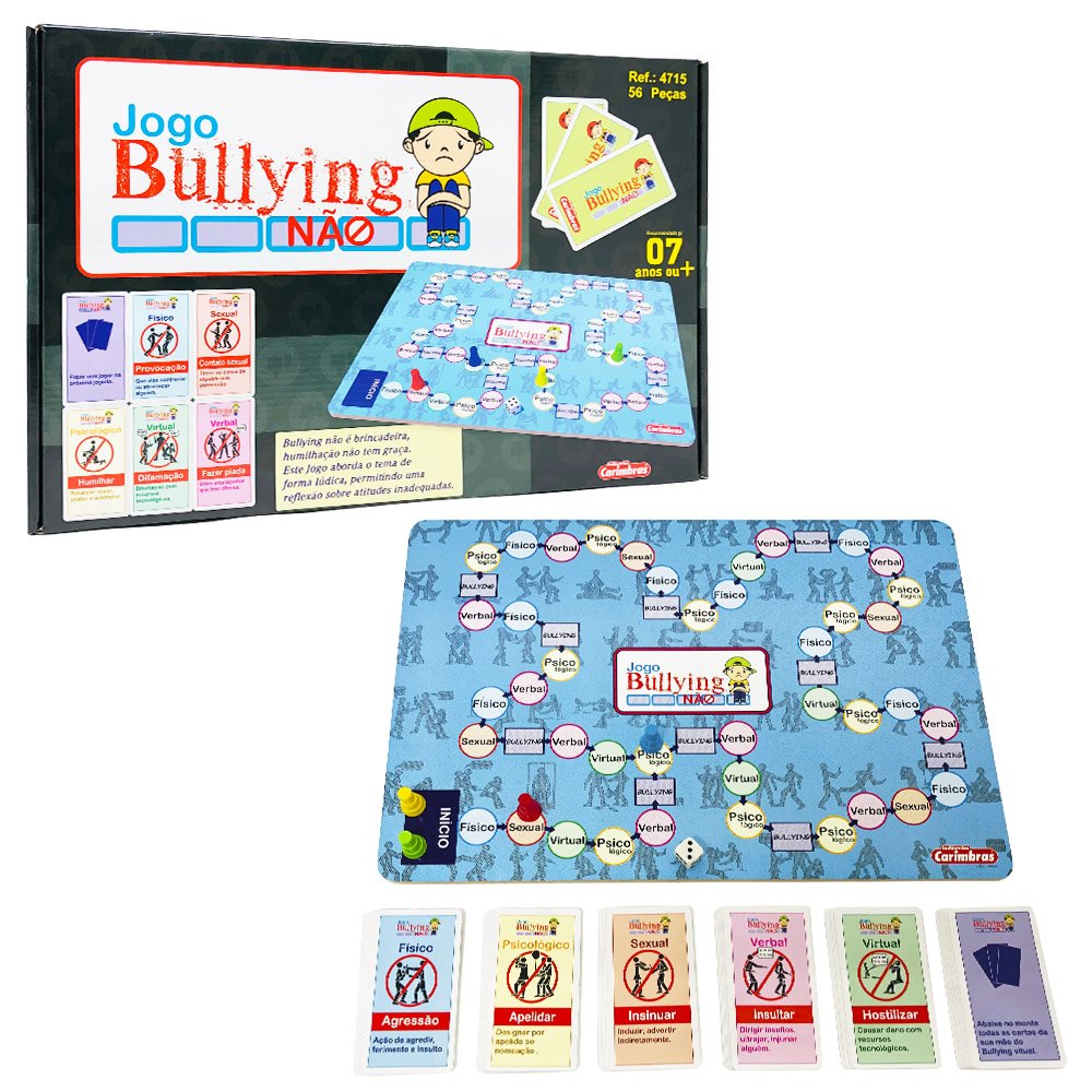 Jogo Educativo e Pedagógico Infantil Bullyng Não Carimbras