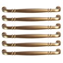 Ver imagem 1 de Conjunto 6 Puxadores Alça Dourado 1767 Grenade Móveis Armários Gavetas Torralba