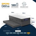Ver imagem 3 de Cama Box Baú + Colchão Gazin de Espuma D60 Double Face Force Up + Auxiliar de Espuma Solteiro