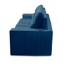 Sofá Retrátil e Reclinável 3 Lugares com Molas 2,00m Elisa Suede Azul Rover & Beato - 8