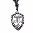 Ver imagem 4 de Chaveiro Hematita Escudo São Miguel Arcanjo Vermelho