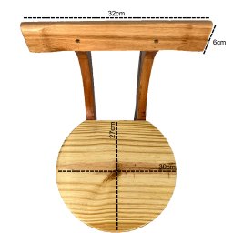 Banqueta Bistrô Alta Encosto Cozinha Balcão Bancada Bar Verniz - 3
