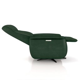 Poltrona do Papai Reclinável Power Elétrica Anakin Base Estrela Giratória Usb Couro Verde G76 - Gran - 7