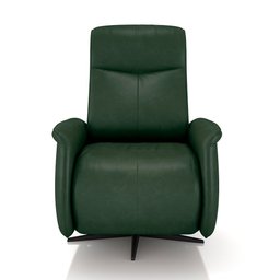 Poltrona do Papai Reclinável Power Elétrica Anakin Base Estrela Giratória Usb Couro Verde G76 - Gran - 8