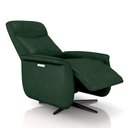 Ver imagem 2 de Poltrona do Papai Reclinável Power Elétrica Anakin Base Estrela Giratória Usb Couro Verde G76 - Gran
