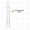 Ver imagem 4 de Escada Alumínio 3 em 1 Extensiva 2 X 10 - 20 Degraus Alumasa
