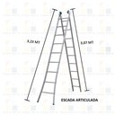 Ver imagem 3 de Escada Alumínio 3 em 1 Extensiva 2 X 10 - 20 Degraus Alumasa