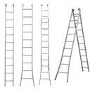 Ver imagem 1 de Escada Alumínio 3 em 1 Extensiva 2 X 10 - 20 Degraus Alumasa