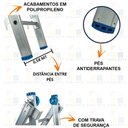 Ver imagem 6 de Escada Alumínio 3 em 1 Extensiva 2 X 10 - 20 Degraus Alumasa