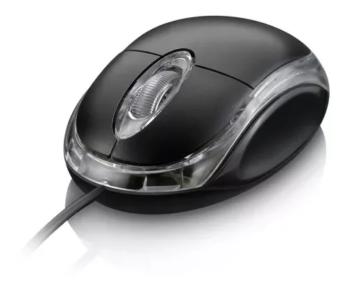 Mouse Optico Mini com Fio Knup Ergonômico Kp-m611 1200dpi Preto