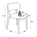 Ver imagem 5 de Mesa Jantar 2m Tampo Barril e 6 Cadeiras Madeira Natural 100% MDF Casa Lar