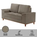 Ver imagem 3 de Sofá Ravena Veludo 02 Lugares D28 Meu Sofá Online