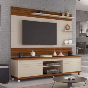 Rack com Painel para TV até 72 Polegadas Mirage Móveis Germai
