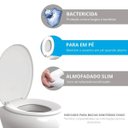 Ver imagem 7 de Assento Sanitário Almofadado Slim Bege Astra