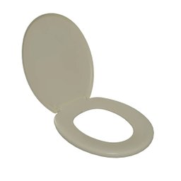 Assento Sanitário Almofadado Slim Bege Astra - 5