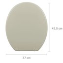 Ver imagem 6 de Assento Sanitário Almofadado Slim Bege Astra