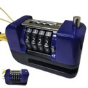 Ver imagem 2 de Trava de Disco Freio Antifurto Moto Motocicleta Bike Bicicleta Cadeado Senha 4 Digitos Resistente Pr