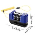 Ver imagem 3 de Trava de Disco Freio Antifurto Moto Motocicleta Bike Bicicleta Cadeado Senha 4 Digitos Resistente Pr