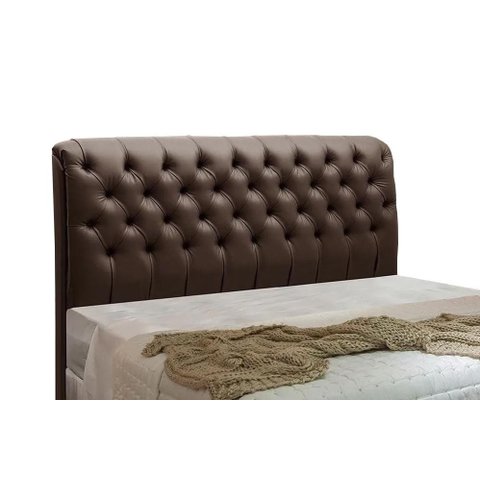 Cabeceira Paris para Cama Box Quenn Laminado Marron - Js
