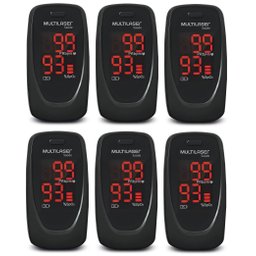 Oximetro de Dedo Medidor de Pulso ANVISA OXYGEN CHECK 6 Uni Multilaser - 1