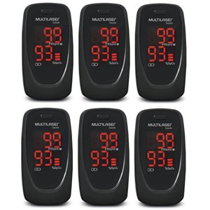 Oximetro de Dedo Medidor de Pulso ANVISA OXYGEN CHECK 6 Uni Multilaser