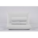 Ver imagem 1 de Kit Roupa de Cama King Size Percal 200 Fios 100% Algodão com Elástico e Fronhas 4 Peças:branco