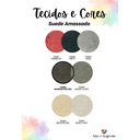 Ver imagem 3 de Cabeceira Estofada Queen Orgânica Não É Segredo Suede Amassado Marrom Escuro 160x120