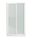 Ver imagem 1 de Porta Correr PVC 2F.210 x 150 V.Liso Temperado c/Cremona Brimak