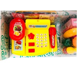 Brinquedo Caixa Registradora Som E Luz Acessórios Mercadinho - 5