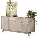 Ver imagem 1 de Buffet Cedro Retrô Vintage 4 Portas 2 Gavetas MDP 183cm Casah