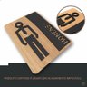 Placa de Banheiro Placas para Banheiro Feminino Masculino:preto - Homens 15x20 - 5