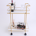 Ver mais imagens de Carrinho Adega Estilo Industrial Gourmet Barzinho de Bebidas Dourado