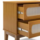 Ver imagem 5 de Mesinha de Cabeceira Retro Alto Padrão Estilo Europeu Santorini 45cm Cor Naturale