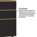 Ver imagem 4 de Balcão de Cozinha para Pia 120cm 2 Portas e 3 Gavetas sem Tampo Slim Luciane Móveis