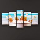 Ver imagem 1 de Quadro Decorativo Balde De Cerveja 129x61 5pc Sala