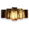 Quadro Decorativo Estrada Pela Floresta 129x61 5pc Sala - 1