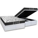 Ver imagem 1 de Cama Box Baú King: Colchão Molas Probel Prolastic ProDormir Sleep + Base CRC Courano White(193x203)