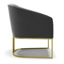 Ver imagem 7 de Cadeira Sala de Jantar Base Industrial Dourado Kit 2 Stella Suede D03 - D’Rossi