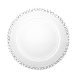 Prato Raso P/sobremesa de Cristal Coração Transparente 20cm Lyor - 2