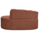 Ver imagem 6 de Poltrona Namoradeira Orgânica Plaza 1,45m Redondo Bouclê Terracota Sofa Store