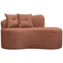 Ver imagem 3 de Poltrona Namoradeira Orgânica Plaza 1,45m Redondo Bouclê Terracota Sofa Store
