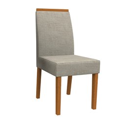 Kit 04 Cadeiras de Jantar Mayte Veludo Linho TL13 Pés Ypê - D'Rossi - 2