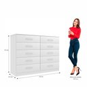 Ver imagem 5 de Closet Lisboa com Cômoda 10 Gavetas Premium Marbela - Branco
