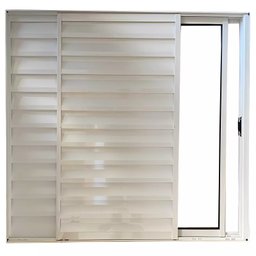Janela de Alumínio Branco Veneziana de Correr 3 Folhas sem Grade Cmc Modular - 1.20 (l) X 1.00 (a) - 4
