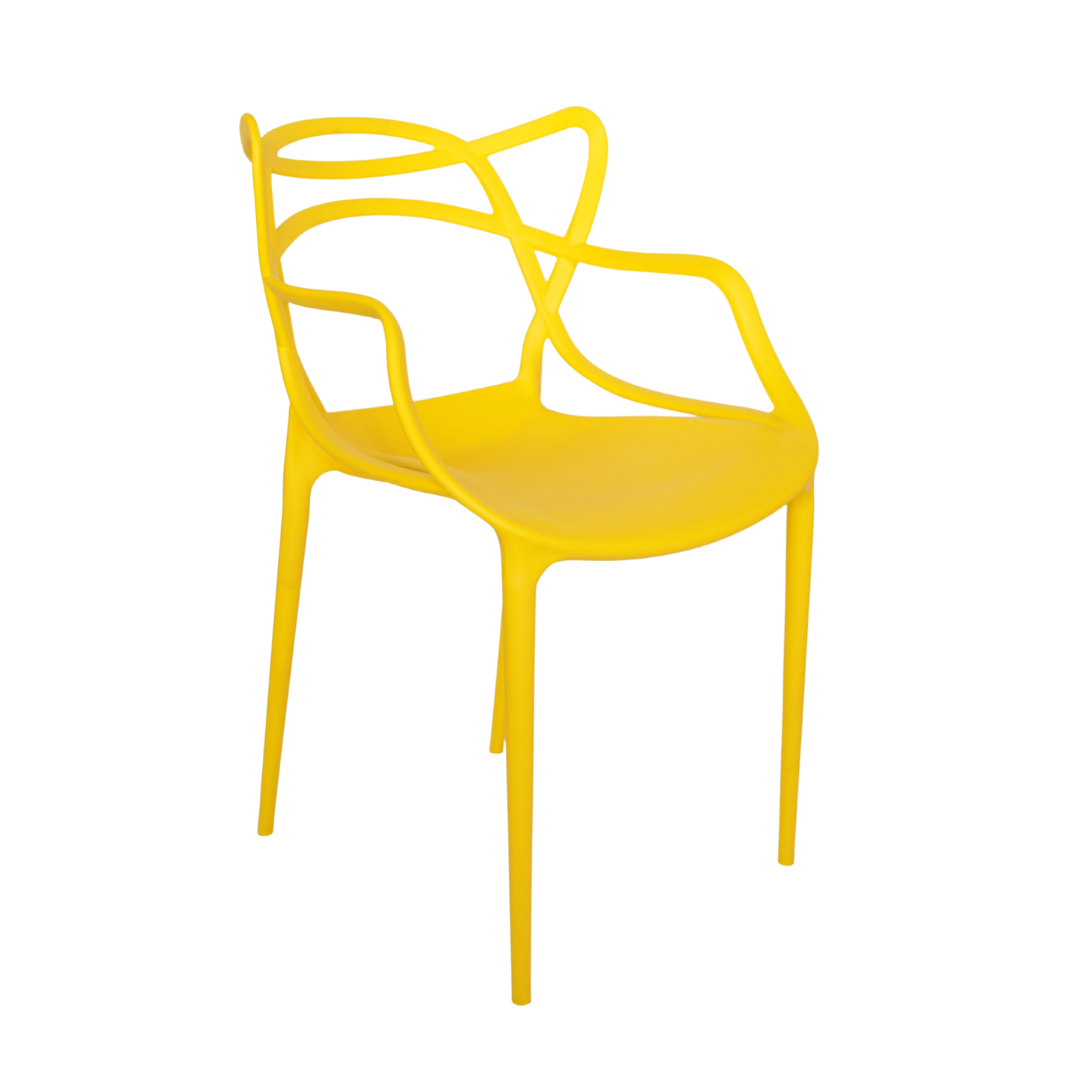 Cadeira Allegra Amarela - kit com 4 - 2