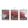 Quadros Decorativos Árvore Da Vida Ypê Vermelha Moderno Lindo - BRANCO - KIT COM 3 QUADROS DE 32 X 2 - 2